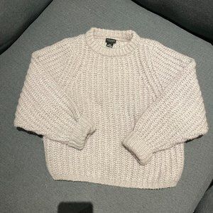 Club Monaco Light Purple Lavender Wool Knit Crewneck Pullover Sweater